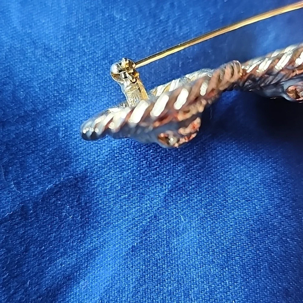 Vintage Anne Klein Lionhead brooch